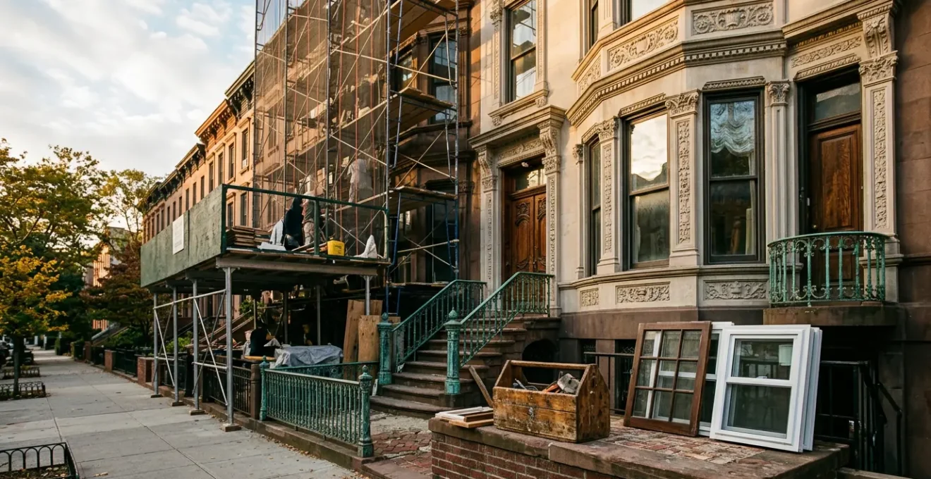 Architectural detail showing the intersection of historic craftsmanship and modern renovation costs in a heritage building